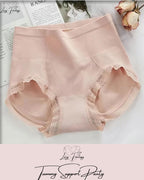 100% Tummy Support Highwaist Panty With Lace Design✨