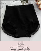 100% Tummy Support Highwaist Panty With Lace Design✨