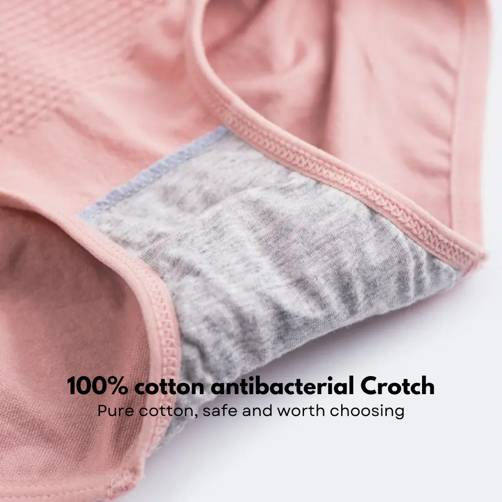 High-Waisted Tummy Support Underwear ( Pink ) Pack Of 2