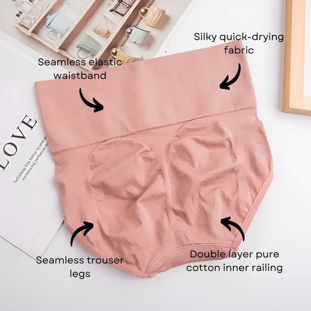High-Waisted Tummy Support Underwear Pack Of 2