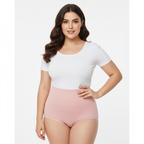 High-Waisted Tummy Support Underwear ( Pink ) Pack Of 2